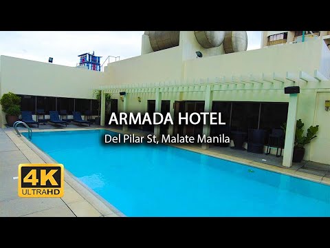 [4K] Armada Hotel, Del Pilar Street, Malate Manila | Walking Tour | Island Times