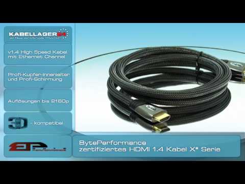 BytePerformance 1.4 High Speed HDMI Kabel mit Ethernet Channel bis 7,5 Meter