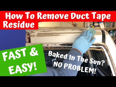 How To:  Duct Tape Residue Removal From Car Paint